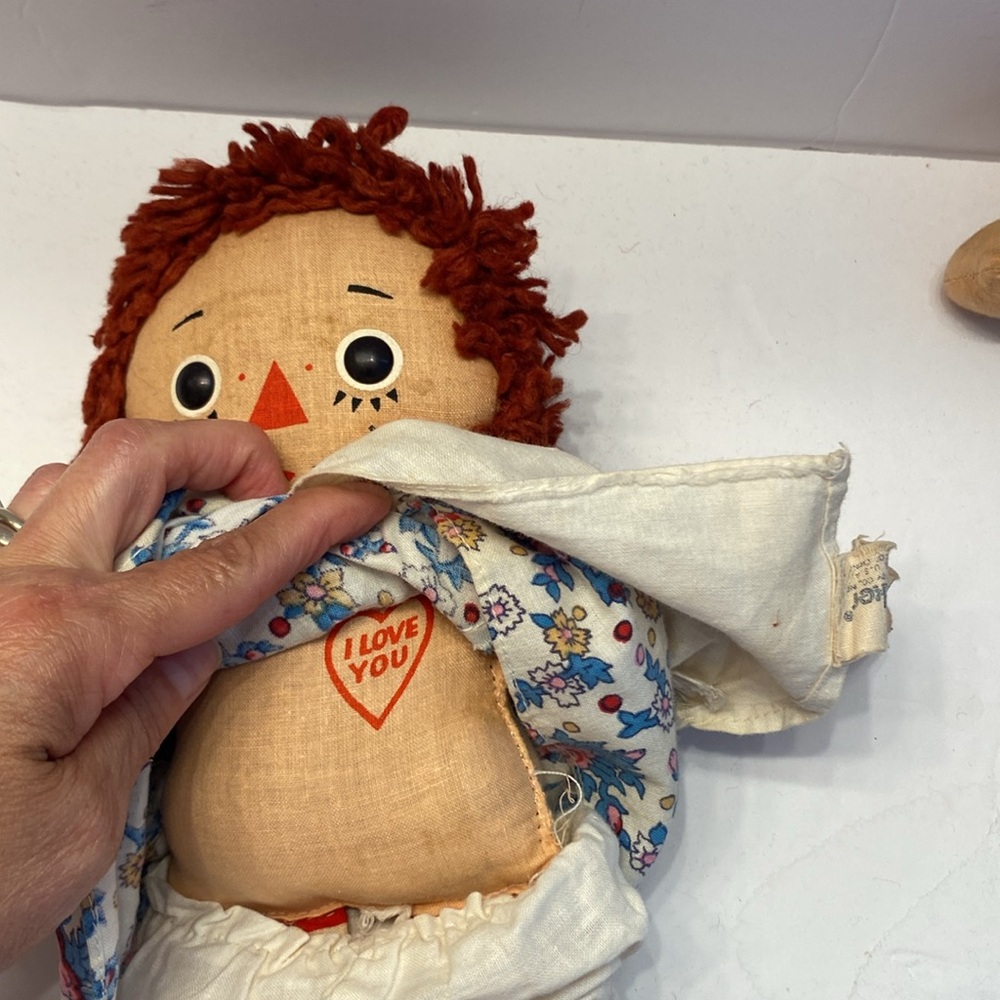 Vintage Raggedy Ann & Andy Musical dolls, Knickerbocker brand - Picture 9 of 15